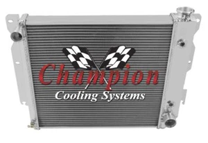 3 Row Aluminum Radiator CA For 1987-2006 Jeep Wrangler - Foto 1 di 12