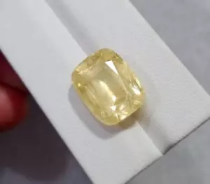 16.3 Carat Natural Cut Yellow Orange Color Topaz Loose Gemstone From Pakistan - Picture 1 of 14