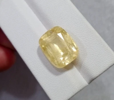 Pedra preciosa solta topázio cor laranja amarela corte natural 16,3 quilates do Paquistão - Imagem 1 de 4