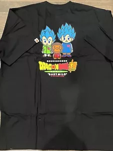 A Bathing Ape X Dragon Ball Super Goku&Vegeta T Shirt Black 3xl 100% AUTHENTIC - Picture 1 of 5