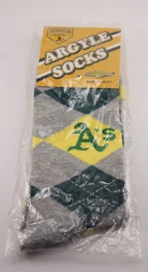 Calcetines deportivos Chevrolet Argyle vintage Oakland A's NUEVO - Imagen 1 de 2