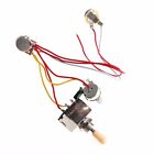 New Guitar Wiring Harness 3 Way Toggle Switch 1V1T 500k Volume Tone Jack for LP