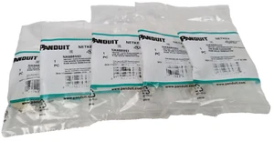 5 Panduit NK688MEI Cat6 8-Position 8-Wire Netkey Punchdown Jack Module Ivory NEW - Afbeelding 1 van 4