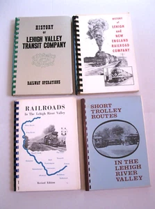 Lote de 4 folletos espirales de rutas de historia de ferrocarriles/carriles del valle del río Lehigh - Imagen 1 de 20