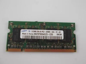 Ram Memory SO-DIMM 512 MB PC2-4200S SAMSUNG M470T6554CZ3-CD5 #1 - Picture 1 of 1