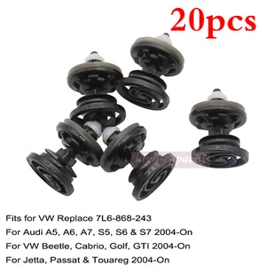 20x Interior Door Trim Panel Mounting Clips with Sealer Fit Audi VW 7L6868243 - Picture 1 of 12