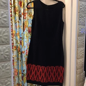 st John navy african red dress 10 NWT - Picture 1 of 7