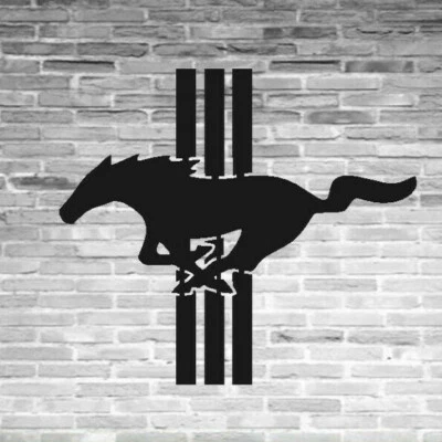 LETRERO DE METAL DE GARAJE Ford Mustang Coche Muscle Cars Colgante Arte de Pared Decoración Papá Regalo Foto 1 de 4