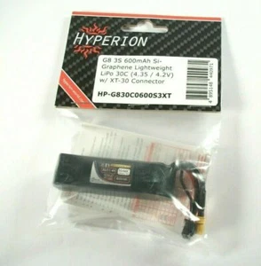 Hyperion HP-G830C0600S3XT G8 3S 600mAh Si-Graphene LiPo 30C XT-30 Connector - Picture 1 of 3