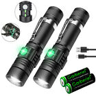 Super Bright 350000LM LED Tactical Flashlight Zoomable With Rechargeable Battery