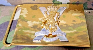 British Army Military Surplus Royal Regiment of Scotland Parade Belt Buckle - Picture 1 of 2