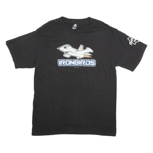 MAJESTIC Aberdeen IronBirds Mens T-Shirt Black USA L - Picture 1 of 6