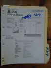 Kenwood jl-790 service manual original repair book stereo house speaker