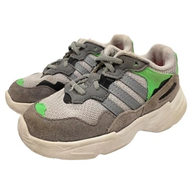 Adidas Yung-96 El Infantil Niños Tenis Zapatos Gris DB2822 Talla 8K Foto 1 de 4