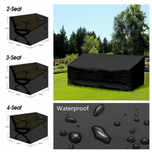 Heavy Duty Waterproof Outdoor Garden Bench Seat Cover For Furniture 2/3/4 Seater - Picture 1 of 15