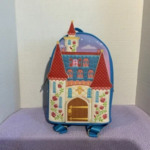 Her Universe Disney Beauty and the Beast Swinging Door Castle Mini Backpack - Picture 1 of 8