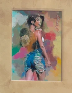 Sara Jean Underwood Artist Signed Giclée Print Card #19 43/50 Benchwarmer 2021 - Bild 1 von 2
