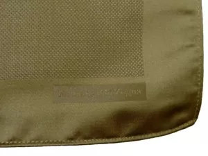 Cuadrado de bolsillo Zegna marrón topo, seda pura - Imagen 1 de 2