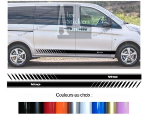 2 UNTERE STREIFEN FÜR MERCEDES VITO MARCO POLO VAN STICKER BD107-10 - Bild 1 von 1
