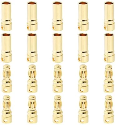 10 pares de enchufes banana de 6 mm, chapados en oro para modelismo RC y bate... - Imagen 1 de 4