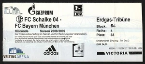Ticket | 2008/09 | FC Schalke 04 - Bayern München | Bundesliga - Bild 1 von 1