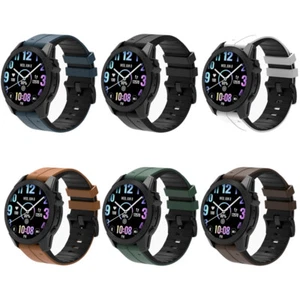 20/22/26MM TPU Leather Band Strap For Garmin Fenix 6X 6 7X 7 Pro 3 HR 7S/6S/5S - Picture 1 of 18