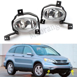 Pair Fog Light Driving Lamp For Honda CR-V CRV 2010 2011 Clear Lens Replacement - Picture 1 of 10