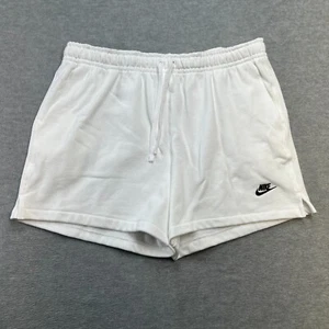Pantalones Cortos Nike Para Hombre 2XL Blanco Club Terry Francés Flujo Cordón Sudor 5" NUEVO XXL - Imagen 1 de 11