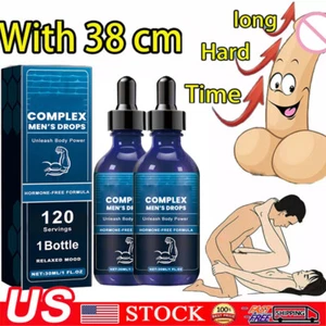 USA Complex Men's Drops Secret Drops for Strong Men,Male Supplement Drops 30ML - Picture 1 of 20