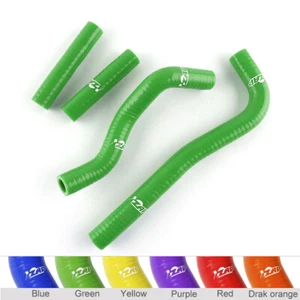 GREEN ZAP FIT HONDA CRF150 CRF150R 2007-2020 RADIATOR HOSE 3-PLY SILICONE - Picture 1 of 9