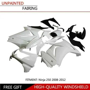 Unpainted Injection Full Fairing Cowl Bodywork Set For Kawasaki Ninja250R 08-12 - Picture 1 of 3