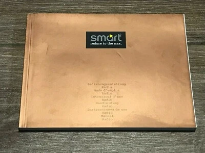 SMART MANUALE LIBRETTO USO ISTRUZIONI IMPIANTO AUDIO AUTO RADIO ORIGINALE ITA - Immagine 1 di 4