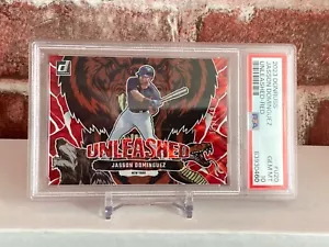 2023 Donruss Unleashed RED Jasson Dominguez # /149 PSA 10 New York Yankees - Picture 1 of 2