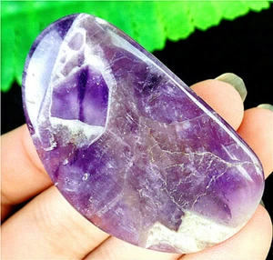 54x33x6mm Natural Purple Brazil Amethyst Freeform CAB EA80263 - Picture 1 of 2