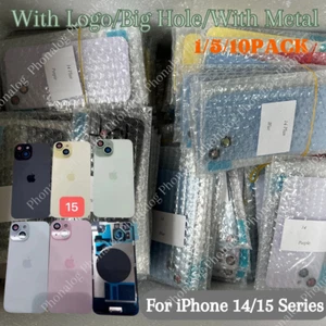 Für iPhone 14 15 Plus 15 Pro Max Rückseite Glas Ersatz Rückseite Cover Big Hole Posten - Bild 1 von 6