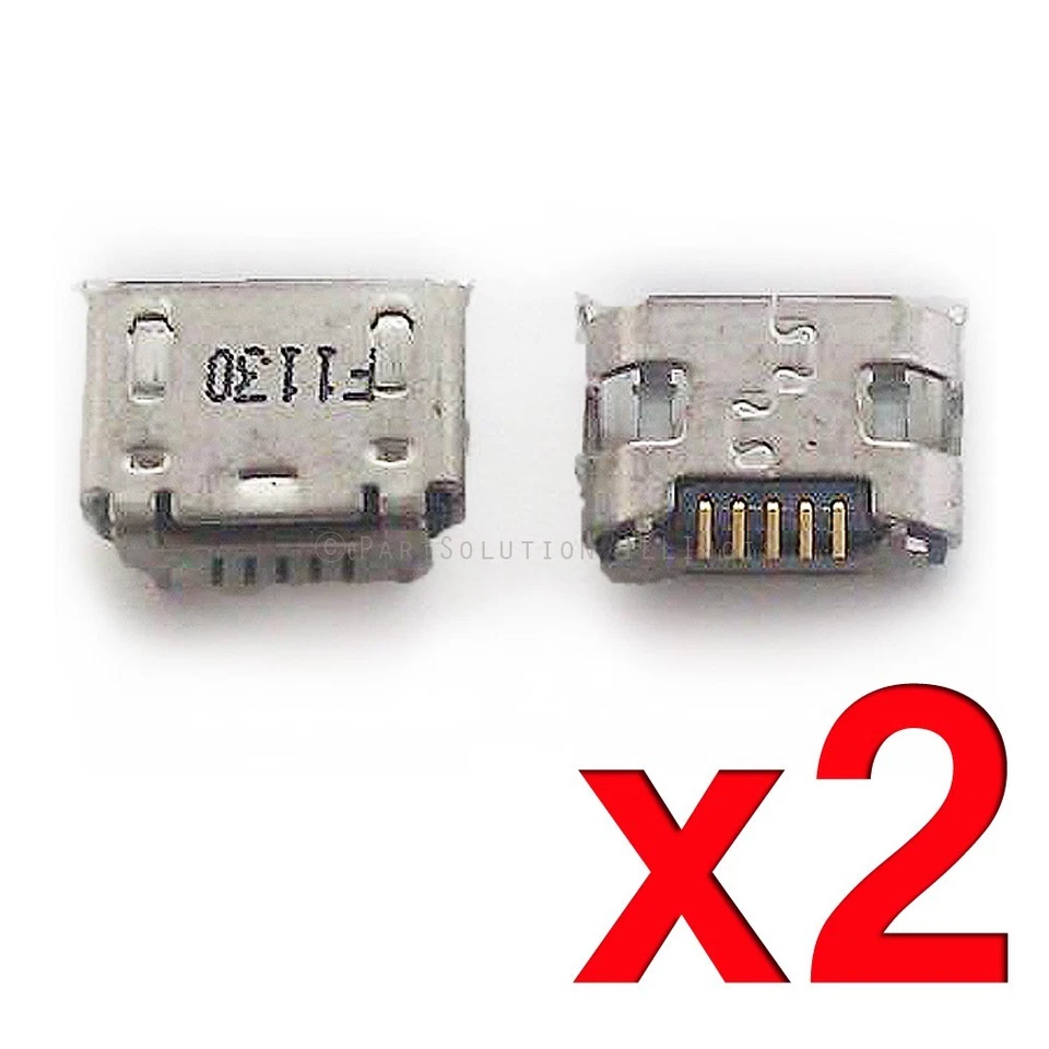 2X BLU Dash 5.0 D410a | Pure XL P0010UU conector de doca porta de carregamento carregador USB - Imagem 1 de 1