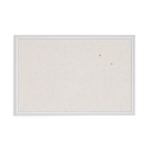 20 X 30 Contemporary Cork Bulletin Board With White Wood Frame For Home Office - Picture 1 of 6