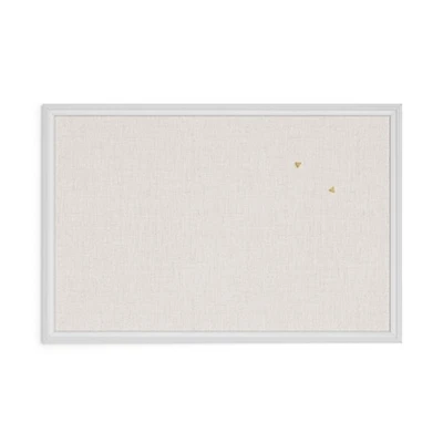 20 X 30 Contemporary Cork Bulletin Board With White Wood Frame For Home Office - Image 1 of 4