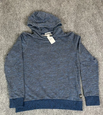 Scotch & Soda Hooded Sweater Men Blue Gray Cotton Blend Long Sleeve Size XL NWT - Image 1 of 4