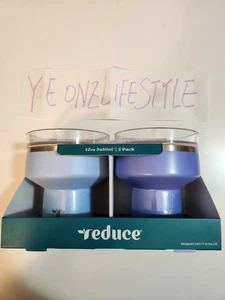 Reduce Vacuum Insulated Saltini Tumblers 12 oz (2 Pack) Stainless Steel NEW - Picture 1 of 2