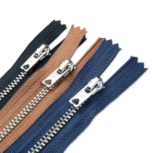 Trouser Skirt Jean Zip, Closed End Metal Teeth 5mm Wide Teeth, 9-Colours 4-Sizes - Picture 1 of 26