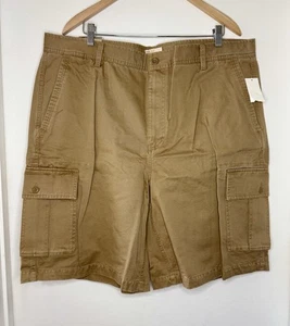 GAP Men’s Standard Cargo Chino Style Shorts 42 Waist Dk Khaki NEW Tags - Picture 1 of 5