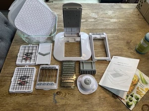 Genius Nicer Würfelschneider Gemüse Obst Schneider Weiß 10 Stück Set Küche Schneider - Bild 1 von 7