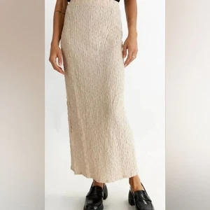 All Row Mari schicker cremefarbener Maxirock Misses Größe Small - Bild 1 von 10