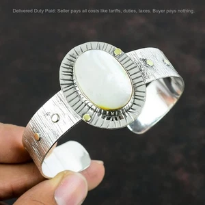 Venta de San Valentín Madreperla Piedras Preciosas Plata de Ley 925 Nuevo Brazalete Brazalete - Imagen 1 de 6