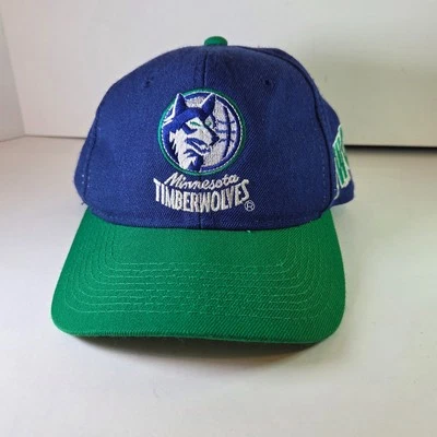 Vintage 90s Minnesota Timberwolves Snapback Hat Sports Specialties Korea OSFA - Image 1 of 4