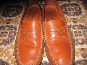 Cole Haan braune Leder Penny Loafer 12M gebraucht, in einwandfreiem Zustand - Bild 1 von 10