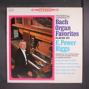 E. POWER BIGGS: bach organ favorites CBS MASTERWORKS 12" LP 33 RPM - Picture 1 of 2