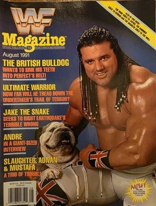 WWF Magazine August 1991 British Bulldog Davey Boy Smith B - Picture 1 of 17
