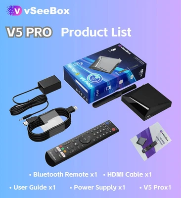 2025 vSeeBox V5 PRO Android 12 Streaming Media Player Preisvorschläge senden! - Bild 1 von 4